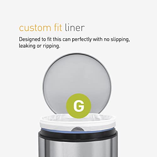CW0286 code H Custom Fit Bin Liner Bulk Pack (Clear / 60 Count / Code H)