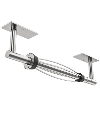 Paper Towel Holder Under Cabinet with Damping Single Hand Operable (Brushed Nickel / Holder+One Hand Tear)