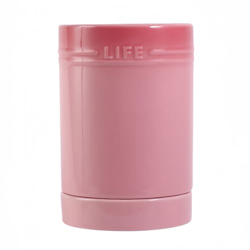 Kitchen Utensil Holder for Countertop (Pink / 4")