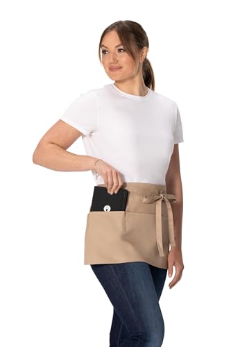 Unisex Waitress Apron (Khaki)