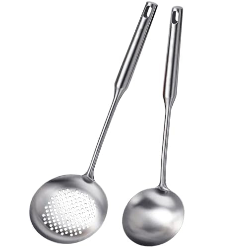 Soup Ladle and Slotted Spoon Set of 2 (2PCS)