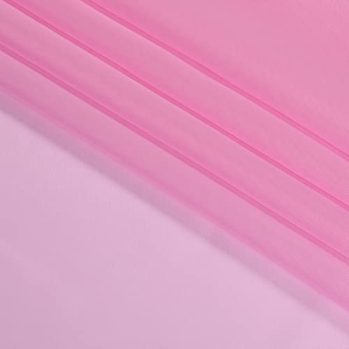 Pink Sheer Curtains 90 Inch Length (Pink / 42"W x 90"L (Pack of 2))