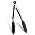 9 Inch Kitchen Tongs (Black, 9 Inch)