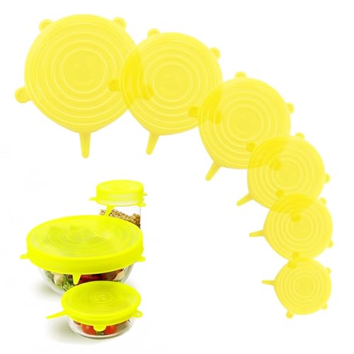 Silicone Stretch Lids (Yellow)