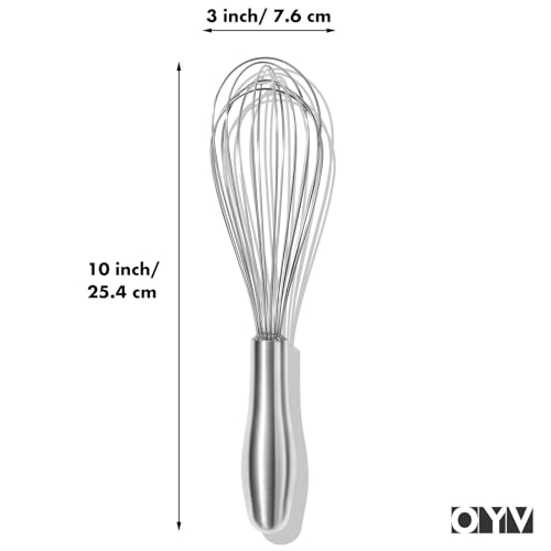 18 10 Stainless Steel Whisk (10 inch silver)