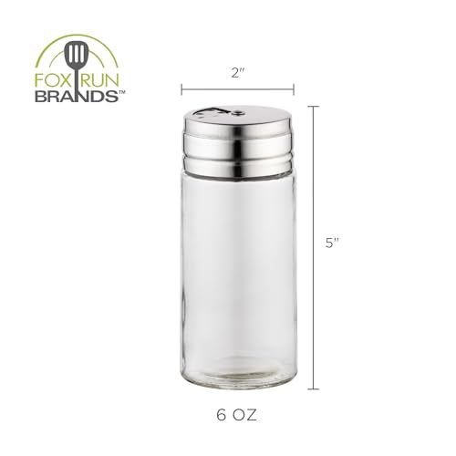 5167 Glass Spice Jar with Stainless Steel Shaker Lid (6 fl oz)
