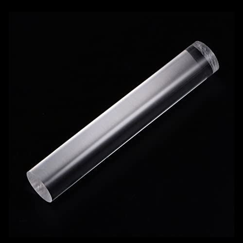 Acrylic Clay Roller 6 Inch x 1 Inch Solid Non (Transparent / 6 Inch x 1 Inch)