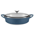 QuickHeat 4 QT Cast Aluminum Braiser With Lid (French Navy / 4 QT Braiser)