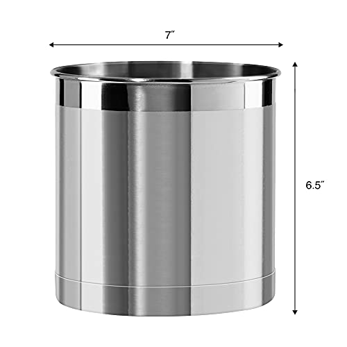 Stainless Steel Jumbo Utensil Holder (Stainless Steel - 7")
