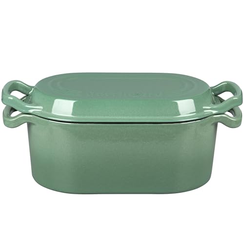 Oval Dutch Oven Pot with Lid (Sage Green)