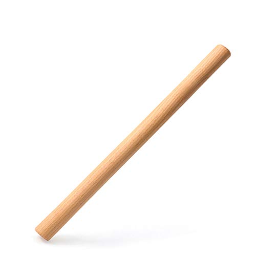 Non stick Rolling Pin Wood Dough Roller Classic for Baking Cookie Pastry Pizza (15.75 Inch)