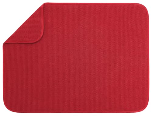 Dish Drying Mat (Red / 18" x 24")