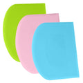 Dough Scraper Bench Scraper (12x9.5cm/4.7x3.7'' / Pink+Blue+Green)
