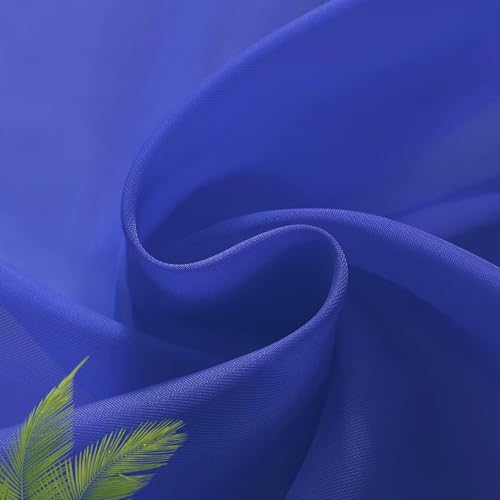 Basic Rod Pocket Sheer Voile Window Curtain Panels Blue Sapphire 1 Pair 2 Panels 26 Width 30 Inch Long for Kitchen Bedroom Children Living Room Yard（Blue Sapphire (Blue Sapphire / 26"W x 30"L (Pack of 2))