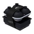 Large Silicone Premium Ice Trays (Black / 4 Sphere/6 Cube)