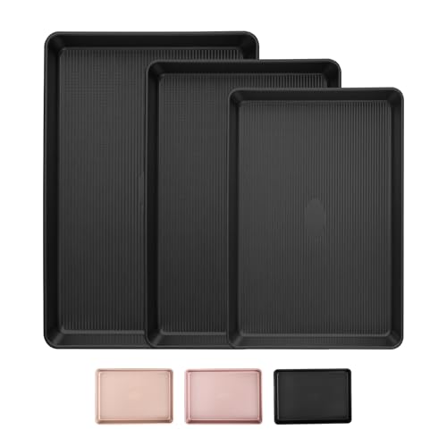 Nonstick Baking Sheet Set of 3 (Black)