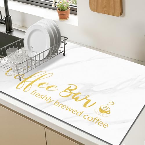 Dish Drying Mat (White / 16" X 24")