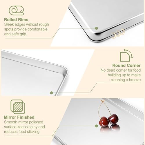 Baking Sheet with Rack Set (16" & 12.5" & 9")