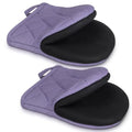 1 Pair Short Oven Mitts (Purple)