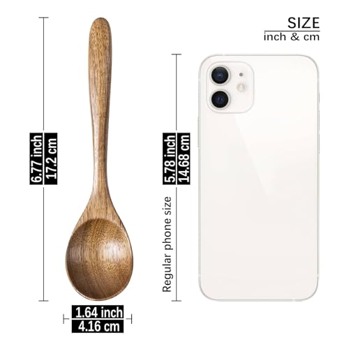 Small Wooden Spoons for Eating (Acacia Brown)