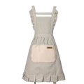 Adorable Cotton Kitchen Cooking Apron (Gray)