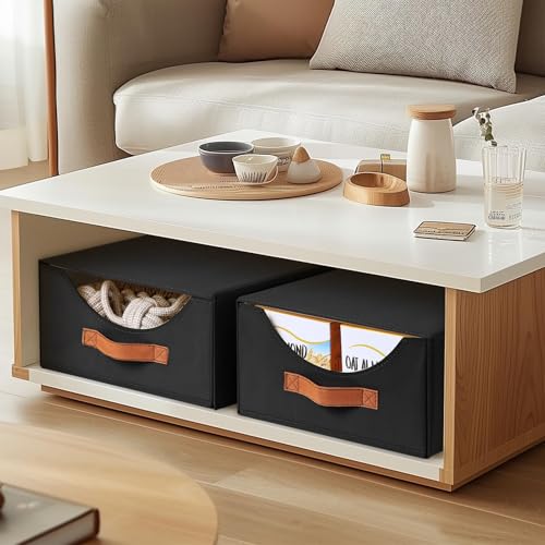 Closet Organizers and Storage (Black / 16 Inch. - 4 Pack)