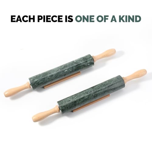 Marble Rolling Pin (Green Marble)
