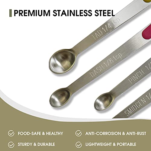 2Pack Small Measuring Spoon Set with Multi (Mix-color)