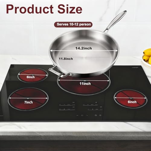 Tri Ply Stainless Steel Pan (14")