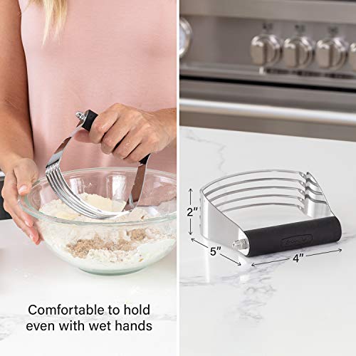 Large Dough Blender For Baking (Black / 4" Large)