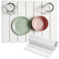 Stone Dish Drying Mat for Kitchen Counter (White / 16" x 12")
