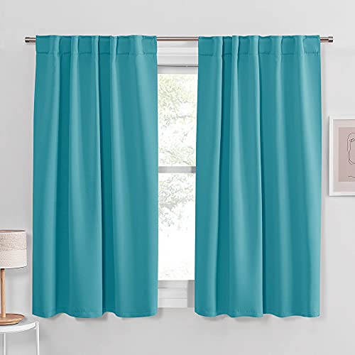 Room Darkening Curtains (Blue Mist / 42"W x 45"L (Pack of 2))
