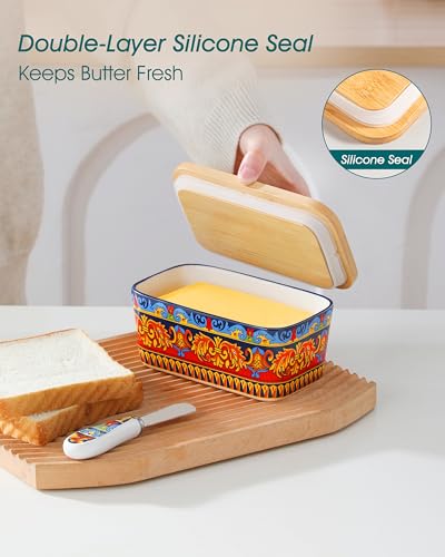 KRVI Butter Dish with Lid (Sicilian Carnival)