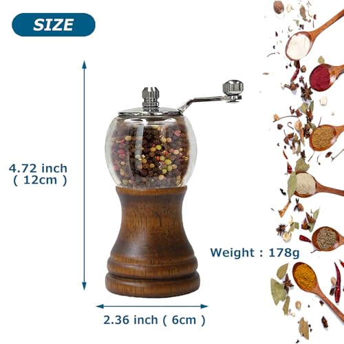 Salt and Pepper Grinder Set (Black-2-5in)