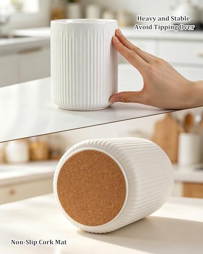 6.5" Utensil Holder (White-Small)