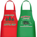 Christmas Matching Aprons for Couples (Christmas Holiday D)