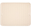 Silicone Dish Drying Mat (Beige / 24" x 18")