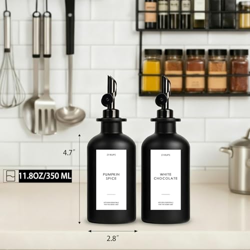 3PCS Olive Oil Dispenser Bottle For Kitchen (Black)