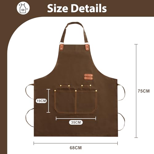 Apron for Men Women (Lightbrown)