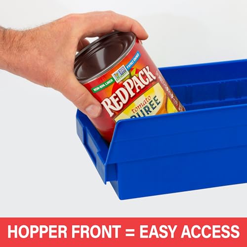 30130 Heavy Duty Plastic Shelf Bins (Red / Bin Box)