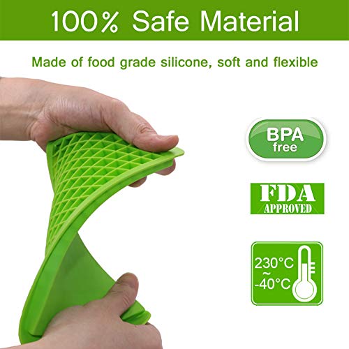 Silicone Mini Ice Cube Trays 2 Pack (Green)