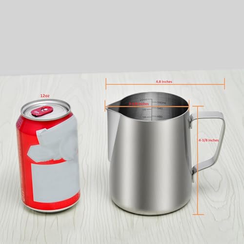 Stainless Steel Measuring Cup (Medium, 20 oz (600 ml, 2.4 cups))