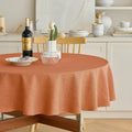 Fall Farmhouse Round Table Cloth for Indoor (Orange / 70" (Round))