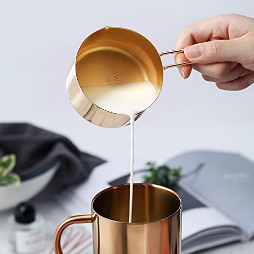 Gold Measuring Cups and Spoons Set (Gold)