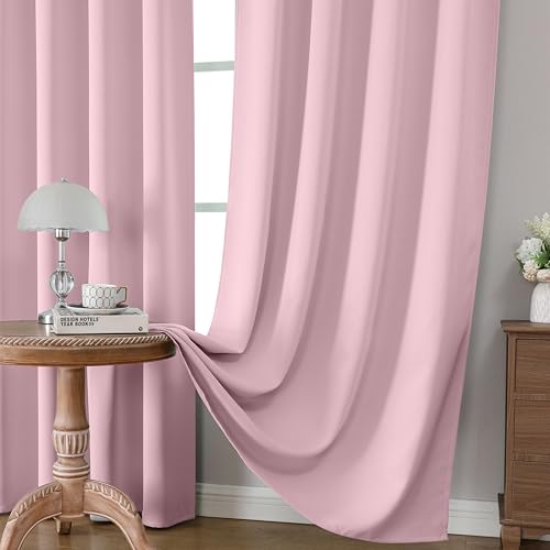 Light Pink Blackout Curtains Customize (Light Pink / Customsize)