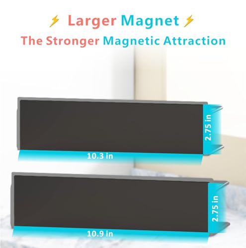Magnetic Spice Rack For Refrigerator (4 Pack / Grey)