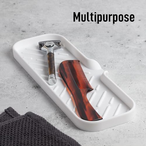 Large Silicone Sponge Holder (White (Large) / Large (12x4))