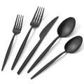 18 10 Silverware Set for 4 (Black / 20-Piece)
