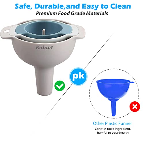 Set of 4 Funnels for Filling Bottles