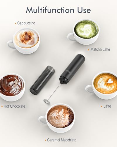 Rechargeable Milk Frother USB (black-3)